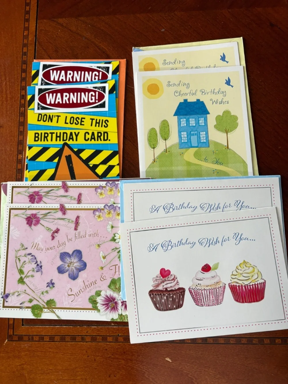 Lot of 25 Assorted Happy Birthday Greeting Cards with Envelopes